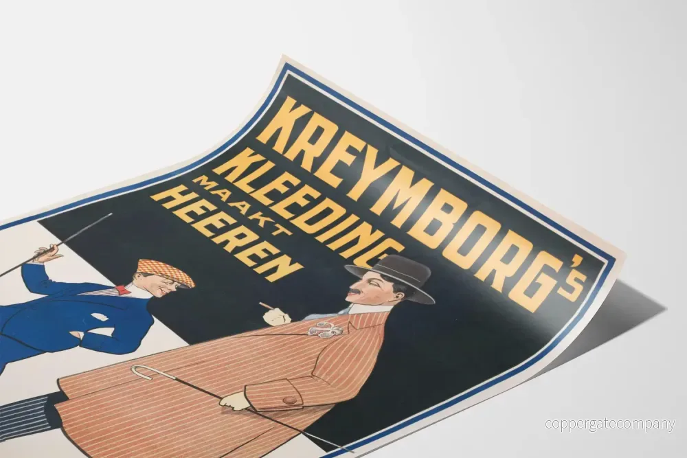 Vintageposter Kreymborg’s Kleeding för herrmode - Bild 3