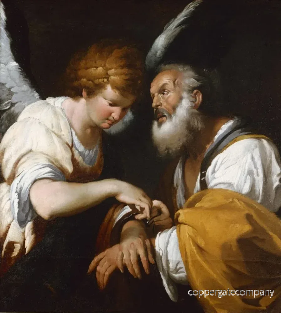Målning La libération de saint Pierre - Bernardo Strozzi | Konsttryck - Bild 2