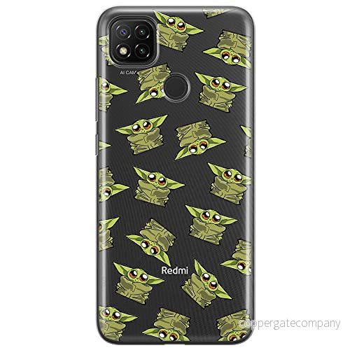 ERT GROUP mobiltelefonfodral för Xiaomi REDMI 9C originalt och officiellt licensierat Star Wars mönster Baby Yoda 008 optimalt anpassad till formen på mobiltelefonen, gedeeltelijk transparant 5903040284278