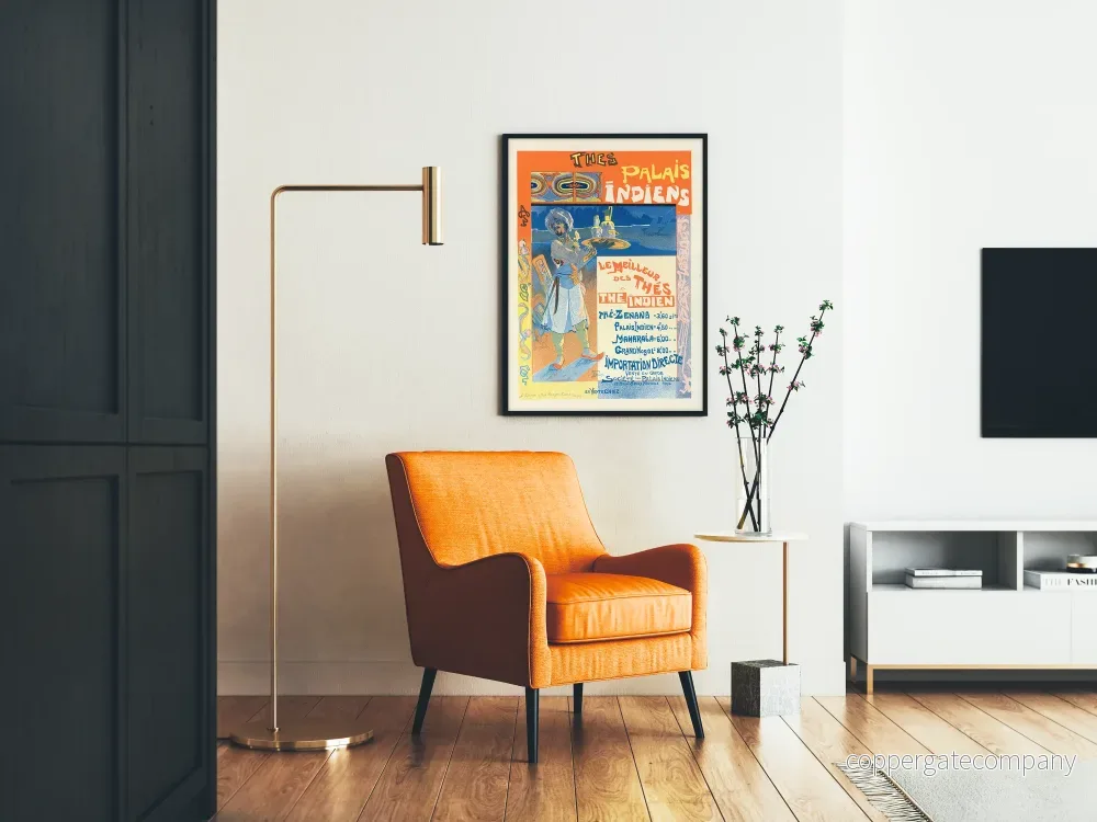 Vintageposter för teer Palais Indiens väggdekoration - Bild 2