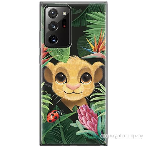 ERT GROUP mobiltelefonfodral för Samsung GALAXY NOTE 20 ULTRA originalt och officiellt licensierat Disney mönster Simba & Friends 002, fodral tillverkad av TPU plast 5903040355589