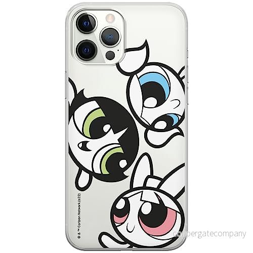 ERT GROUP mobiltelefonfodral för Iphone 12 PRO MAX originalt och officiellt licensierat The Powerpuff Girls mönster 014, gedeeltelijk transparant 5905511962852