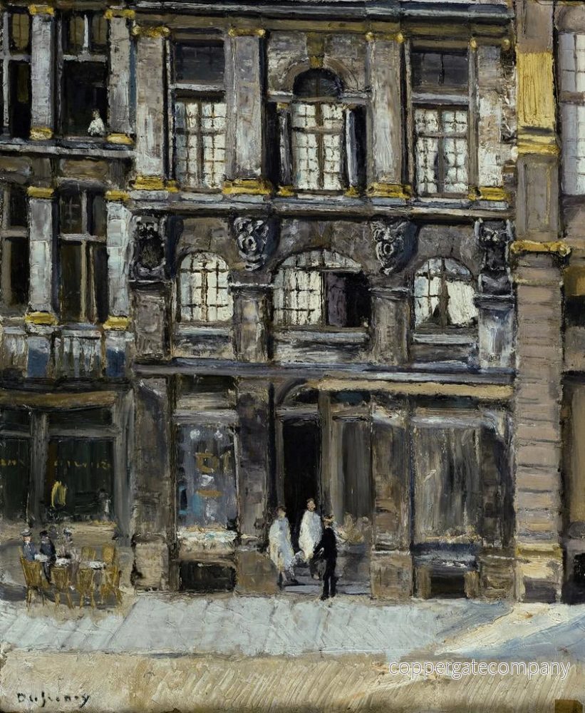 Målning av Victor Hugo på Grand-Place i Bryssel 1851 och 1852 - Georges Dufrénoy | Konsttryck - Bild 2