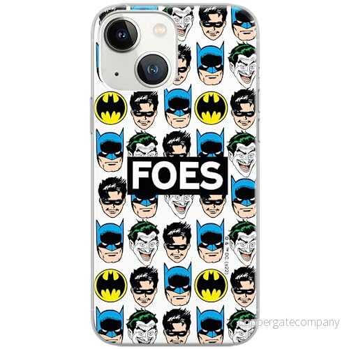 ERT GROUP mobiltelefonfodral för Iphone 13 MINI originalt och officiellt licensierat DC mönster Batman 078 optimalt anpassad till formen på mobiltelefonen, gedeeltelijk transparant 5905131500915