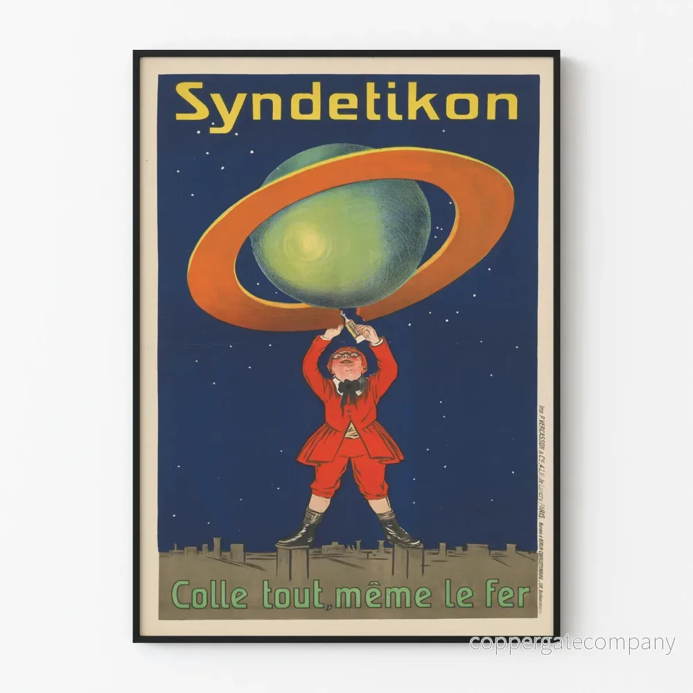 Vintageposter Syndetikon Allt-inklusive limmet, även för järn