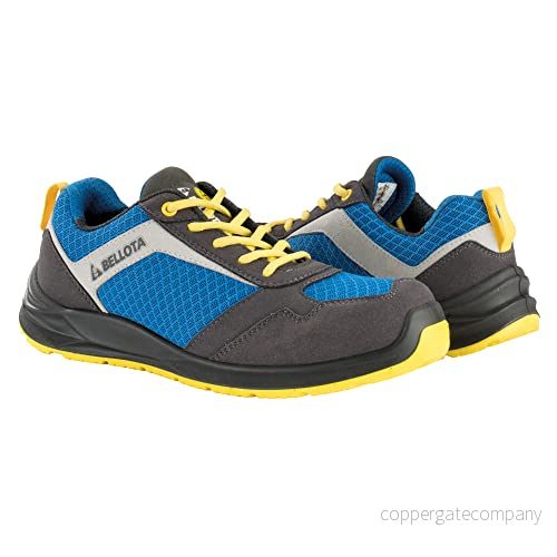 Bellota Herr Flex Nitro S1p blå/Ftw0541bys1p säkerhetsskor, grå/blå/gul, 41 EU, Gråblå gul, EU Weit 8414299690422