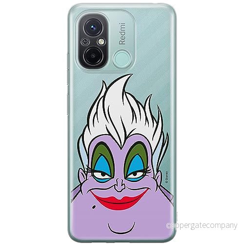 ERT GROUP mobiltelefonfodral för Xiaomi REDMI 12C/ 11A originalt och officiellt licensierat Disney mönster Ursula 002 optimalt anpassad till formen på mobiltelefonen, gedeeltelijk transparant 5905511839437