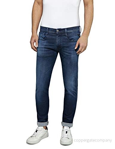 Replay herr Jeans Anbass Hyper Cloud, Blå (Dark Blue 0072), 30W / 36L 8051975911152