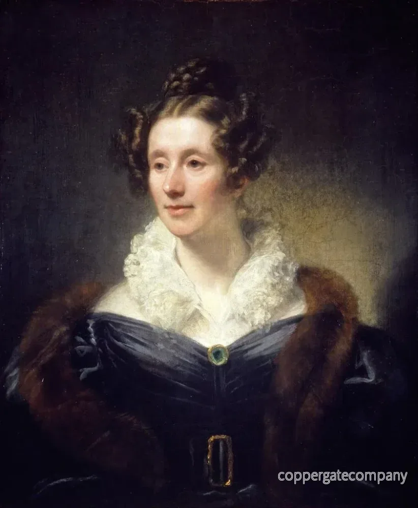 Målning Mary Fairfax, Mme William Somerville (1780 - 1872), författare om vetenskapen - Thomas Phillips - Bild 2