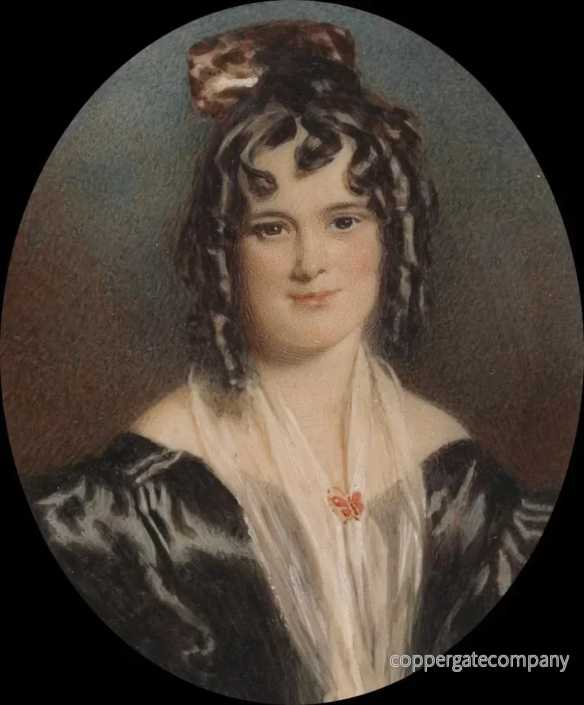 Målning Mme Mary Cawse - Alfred Edward Chalon | Konsttryck - Bild 2