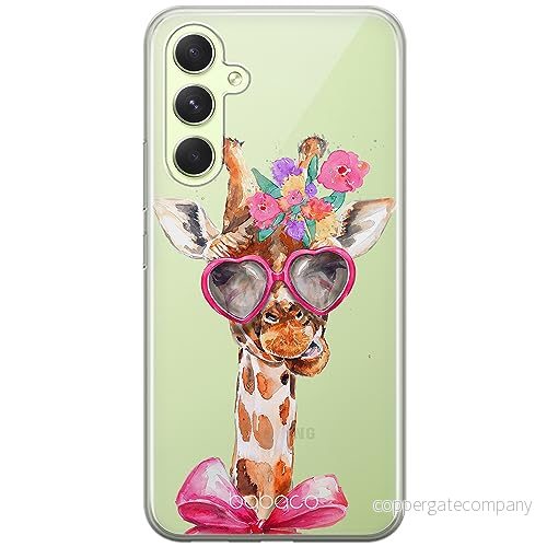 ERT GROUP mobiltelefonfodral för Samsung A54 5G originalt och officiellt licensierat Babaco mönster Giraffe 002 optimalt anpassad till formen på mobiltelefonen, gedeeltelijk transparant 5905511812782