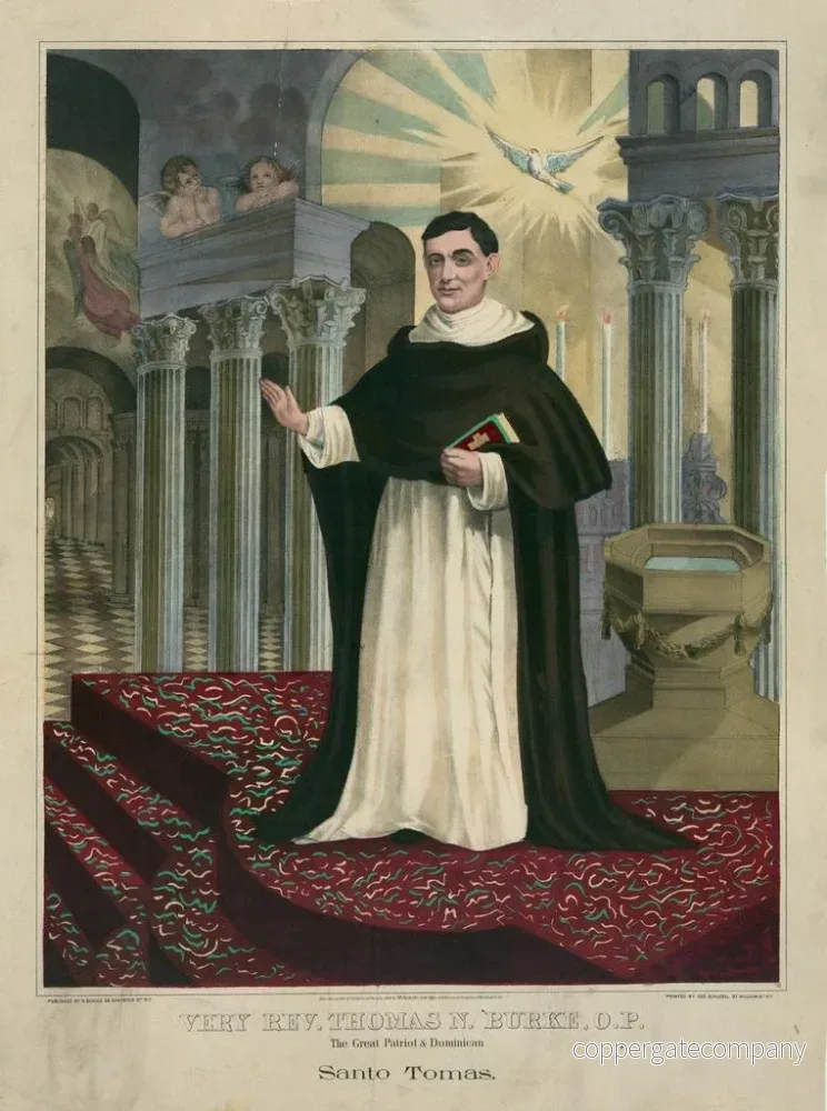 Målning Le Très Révérend Thomas N. Burke, OP, le grand patriote dominicain - Henry Jerome Schile - Bild 2