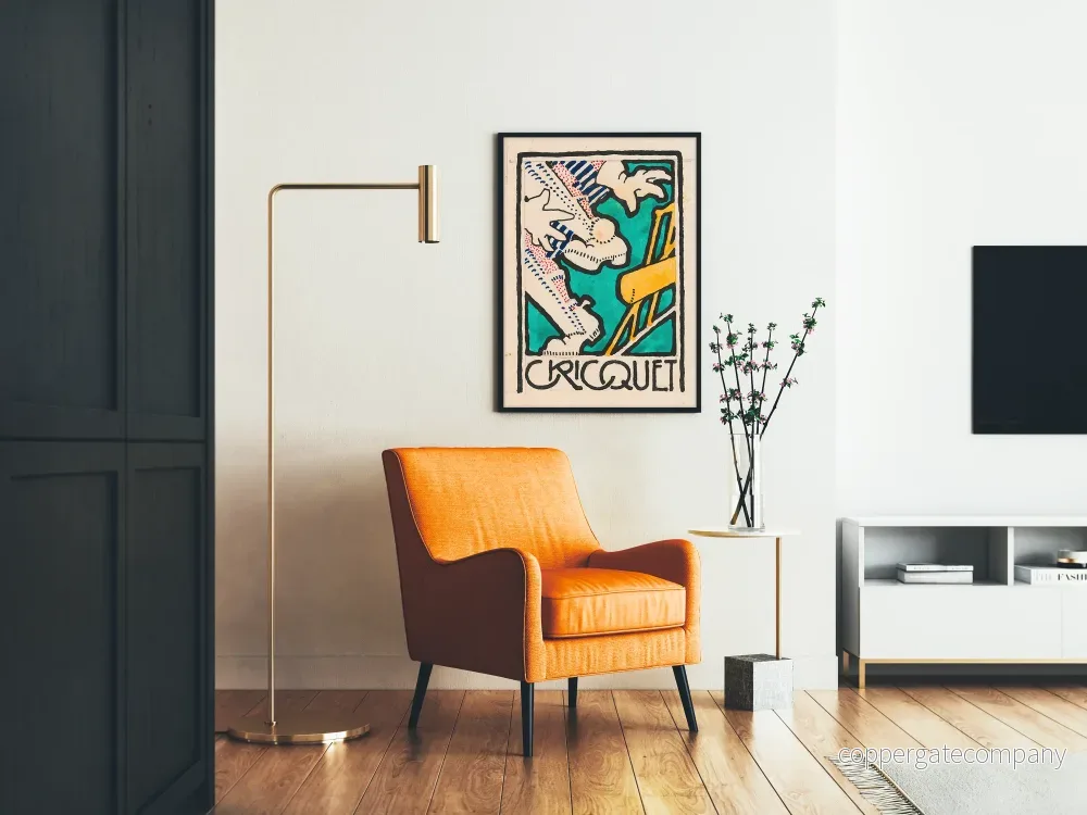 Vintage dekorativ poster Cricquet färgglad - Bild 2