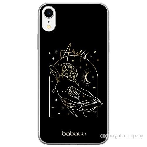 ERT GROUP mobiltelefonfodral för Apple Iphone XR originalt och officiellt licensierat Babaco mönster Zodiac Woman 001 Vit anpassad till formen på mobiltelefonen, fodral tillverkad av TPU plast 5903932222357