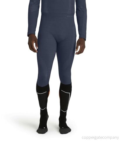 FALKE Herr baselayer byxor Wool Tech. Funktionellt material ull snabbtorkande varm 1 st, blå (Capitain 6751), M 4067112004001