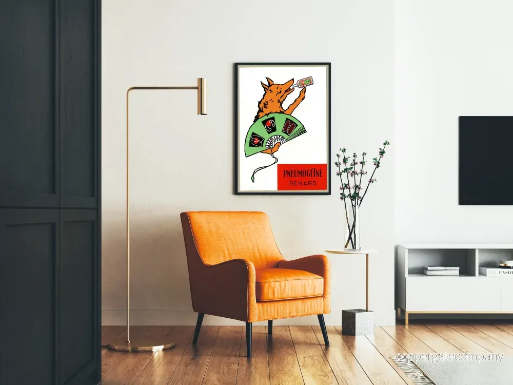 Vintage reklamposter för Pneumogéine Renard - Bild 2