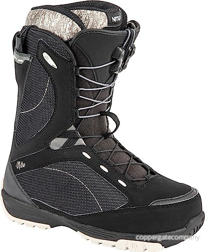 Nitro Damer Monarch TLS '24 All Mountain Freestyle snabbsnörningssystem båt snowboardbåt, svart sand, MP 26,5 // EU 40 2/3 US WMN 9 7630221860997
