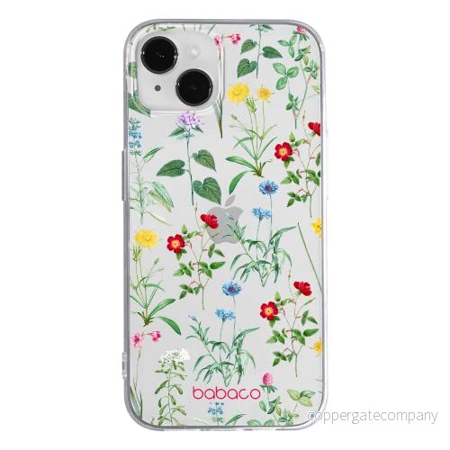 ERT GROUP mobiltelefonfodral för Apple Iphone 14 PLUS originalt och officiellt licensierat Babaco mönster Flowers 042 optimalt anpassad till formen på mobiltelefonen, gedeeltelijk transparant 5905131903877