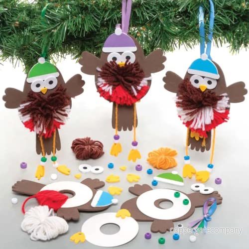 Baker Ross FE872 Rödhake pom pysselset 3 pack, julpyssel, dekorationer för barn pyssel, dekoration och utställning, kreativa aktiviteter 5051174123663 Baker Ross FE872 Rödhake pom pysselset 3 pack, julpyssel, dekorationer för barn pyssel, dekoration och utställning, kreativa aktiviteter 5051174123663
