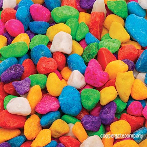 Baker Ross Mini färgade stenar (750 g per förpackning) pysselkul för alla barn, Asst Colours, medium 5051174093720