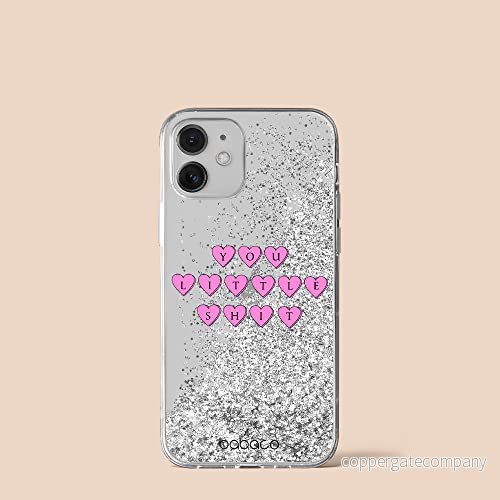 ERT GROUP mobiltelefonfodral för Apple Iphone 12/12 PRO originalt och officiellt licensierat Babaco mönster Girl 015 Vit optimalt anpassad till formen på mobiltelefonen, med glitter overflow effekt 5903932364385
