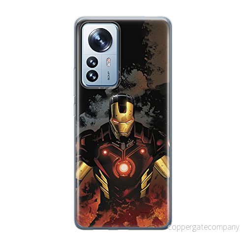 ERT GROUP mobiltelefonfodral för Xiaomi 12 / 12X originalt och officiellt licensierat Marvel mönster Iron Man 014 optimalt anpassad till formen på mobiltelefonen, fodral tillverkad av TPU plast 5905511475833