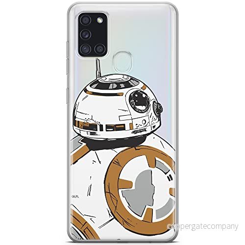 ERT GROUP mobiltelefonfodral för Samsung A21s originalt och officiellt licensierat Star Wars mönster BB 8 009 optimalt anpassad till formen på mobiltelefonen, gedeeltelijk transparant 5903040261378