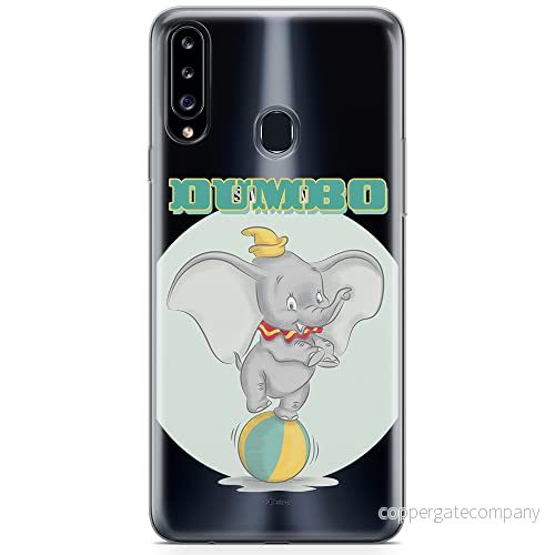 ERT GROUP mobiltelefonfodral för Samsung A20S originalt och officiellt licensierat Disney mönster Dumbo 006 optimalt anpassad till formen på mobiltelefonen, gedeeltelijk transparant 5904805434921