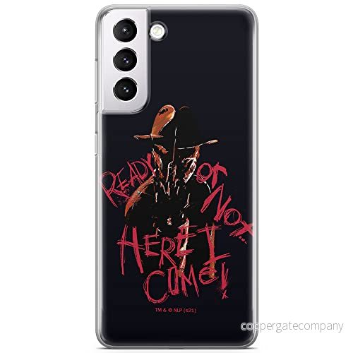 ERT GROUP mobiltelefonfodral för Samsung S21 PLUS originalt och officiellt licensierat Horror mönster Nightmare of Elm Street 007 anpassad till formen på mobiltelefonen, fodral tillverkad av TPU plast 5905511086350