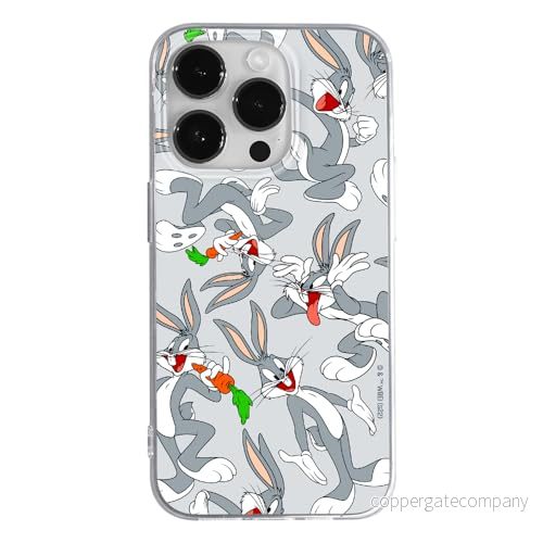 ERT GROUP mobiltelefonfodral för Iphone 14 PRO MAX originalt och officiellt licensierat Looney Tunes mönster Bugs 013 optimalt anpassad till formen på mobiltelefonen, fodral tillverkad av TPU plast 5905511658991