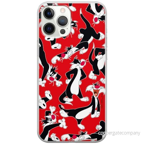 ERT GROUP mobiltelefonfodral för Iphone 12 PRO MAX originalt och officiellt licensierat Looney Tunes mönster Sylvester 006 anpassad till formen på mobiltelefonen, fodral tillverkad av TPU plast 5905511648930