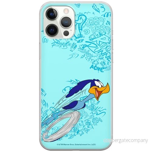 ERT GROUP mobiltelefonfodral för Iphone 12 PRO MAX originalt och officiellt licensierat Looney Tunes mönster Roadrunner 004 anpassad till formen på mobiltelefonen, fodral tillverkad av TPU plast 5905795127107