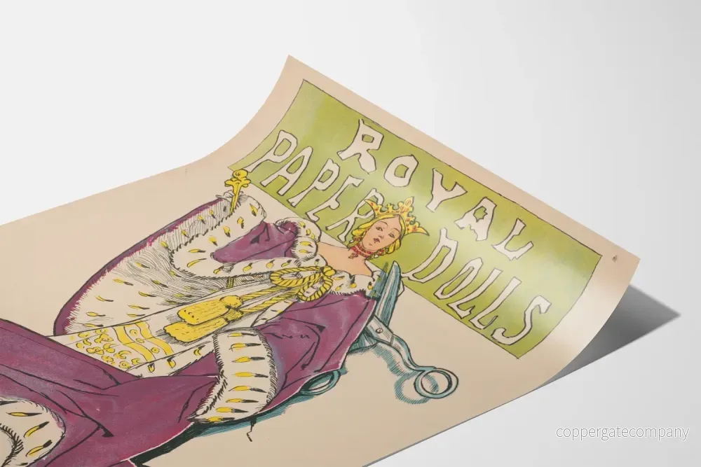 Vintageposter Royal Paper Dolls av Elizabeth S. Tucker - Bild 3