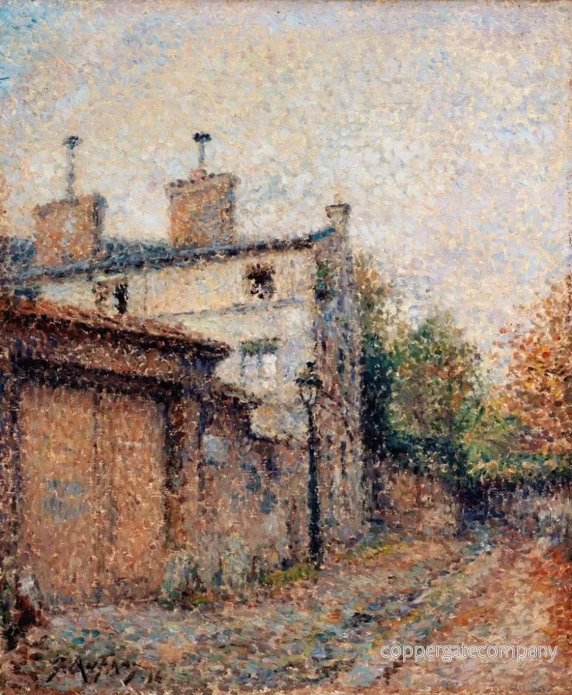 Målning La maison de Balzac, rue Berton, Passy - Georges Aufray | Konsttryck - Bild 2