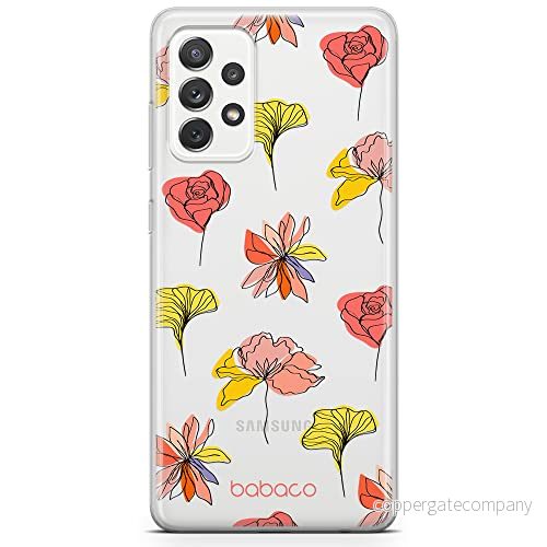 ERT GROUP mobiltelefonfodral för Samsung A52 5G / LTE 4G A52S originalt och officiellt licensierat Babaco mönster Flowers 012 anpassad till formen på mobiltelefonen, gedeeltelijk transparant 5903932607253