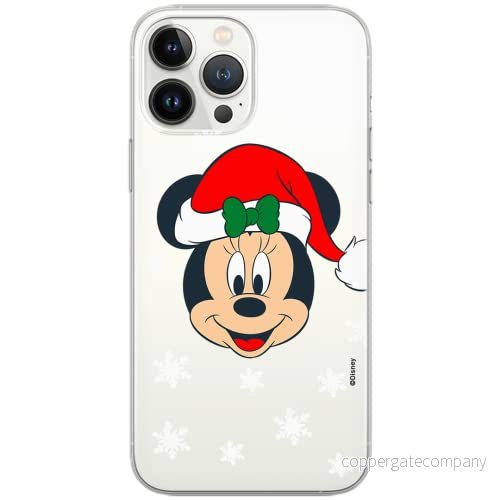ERT GROUP mobiltelefonfodral för Iphone 13 PRO MAX originalt och officiellt licensierat Disney mönster Minnie 061 Vit optimalt anpassad till formen på mobiltelefonen, gedeeltelijk transparant 5903932864212