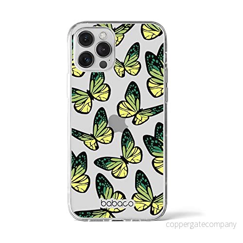ERT GROUP mobiltelefonfodral för Iphone 12 PRO MAX originalt och officiellt licensierat Babaco mönster Butterflies 002 optimalt anpassad till formen på mobiltelefonen, gedeeltelijk transparant 5904805733932