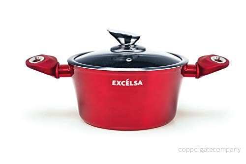 Excelsa Phoenix non stick stekpanna med 2 handtag, aluminium, röd 8004976625740