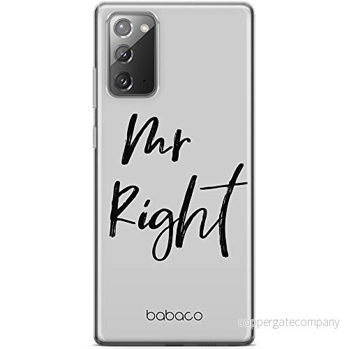 ERT GROUP mobiltelefonfodral för Samsung GALAXY NOTE 20 originalt och officiellt licensierat Babaco mönster Mr Right 001 optimalt anpassad till formen på mobiltelefonen, fodral tillverkad av TPU plast 5904805051388