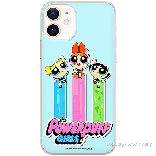ERT GROUP mobiltelefonfodral för Iphone 12 Mini originalt och officiellt licensierat The Powerpuff Girls mönster 030, fodral tillverkad av TPU plast 5905511975326