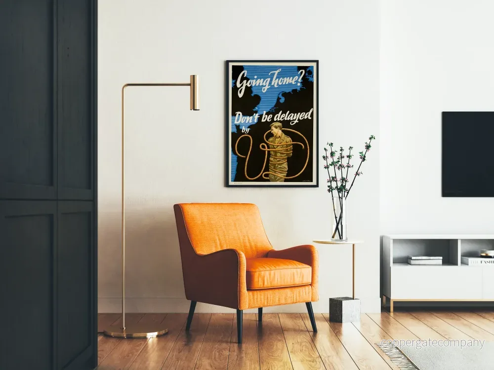 Vintageposter Going Home - Väggdekoration Krig och Motstånd - Bild 2