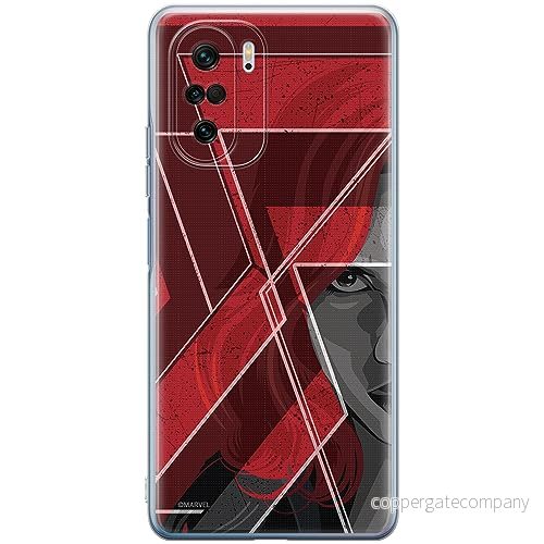 ERT GROUP mobiltelefonfodral för Xiaomi MI 11i/ REDMI K40/K40 PRO/POCO F3/ F3 PRO originalt och officiellt licensierat Marvel mönster Black Widow 002, fodral tillverkad av TPU plast 5905511891879