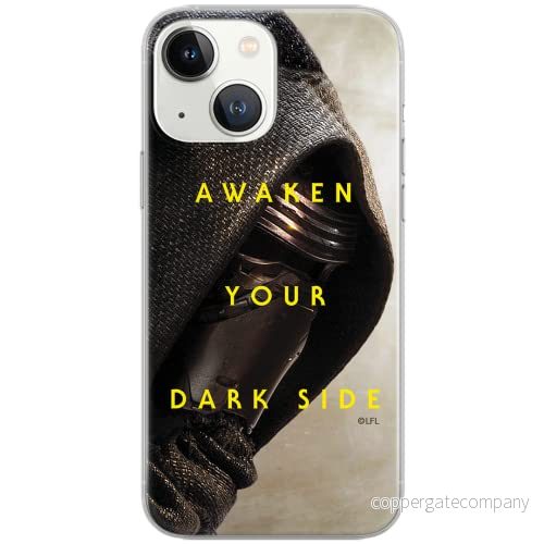 ERT GROUP mobiltelefonfodral för Iphone 13 originalt och officiellt licensierat Star Wars mönster Kylo Ren 003 Vit optimalt anpassad till formen på mobiltelefonen, fodral tillverkad av TPU plast 5903932921458