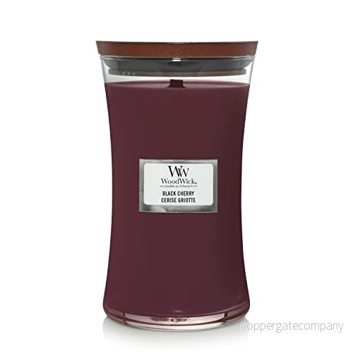 WoodWick Scented Candle Large Black Cherry 18 cm / ø 10 5038581054605