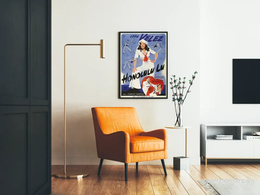Vintageposter Honolulu Lu - Retro filmväggdekoration - Bild 2