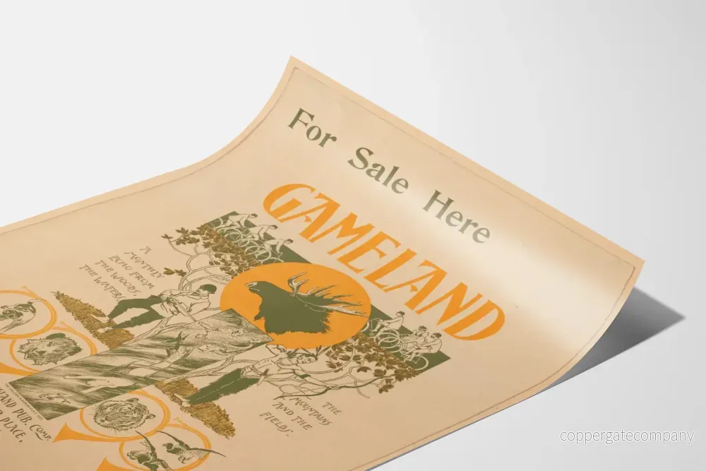 Vintage Gameland-Poster – Naturlig väggdekoration för äventyr - Bild 3