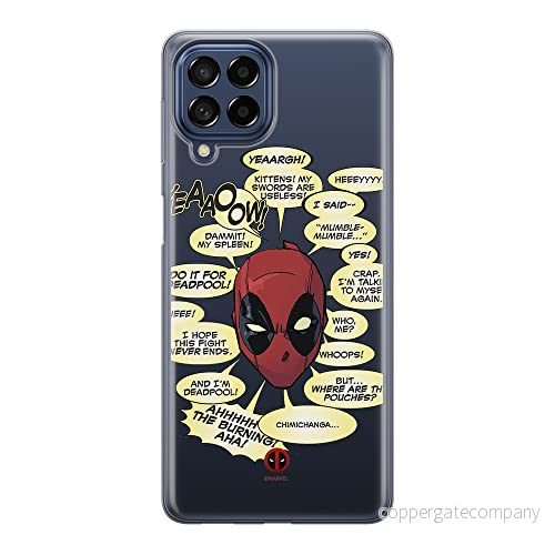 ERT GROUP mobiltelefonfodral för Samsung M33 5G originalt och officiellt licensierat Marvel mönster Deadpool 008 optimalt anpassad till formen på mobiltelefonen, gedeeltelijk transparant 5905511342876