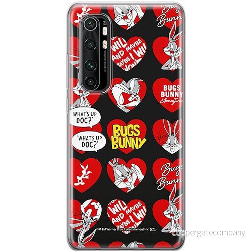 ERT GROUP mobiltelefonfodral för Xiaomi MI NOTE 10 Lite originalt och officiellt licensierat Looney Tunes mönster Bugs 022 anpassad till formen på mobiltelefonen, fodral tillverkad av TPU plast 5905795087463