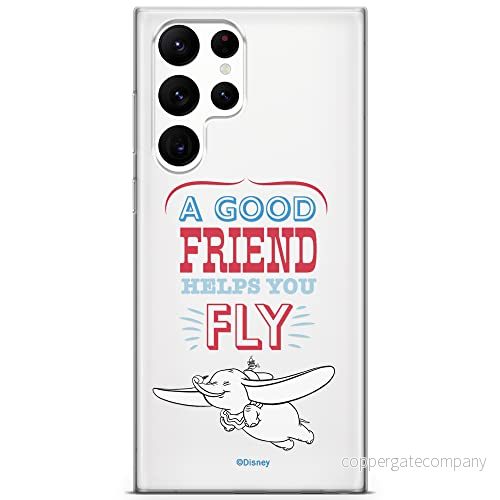 ERT GROUP mobiltelefonfodral för Samsung S22 ULTRA originalt och officiellt licensierat Disney mönster Dumbo 004 optimalt anpassad till formen på mobiltelefonen, gedeeltelijk transparant 5904805278471