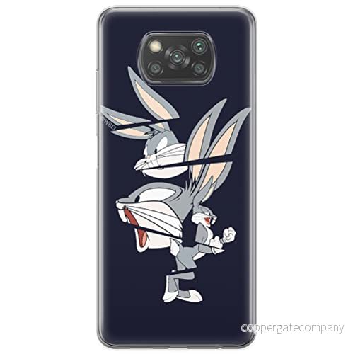 ERT GROUP mobiltelefonfodral för Xiaomi POCOPHONE X3 originalt och officiellt licensierat Looney Tunes mönster Bugs 008 optimalt anpassad till formen på mobiltelefonen, fodral tillverkad av TPU plast 5903537126043